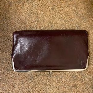 Womens brown hobo wallet